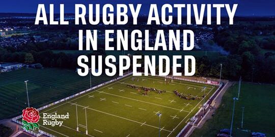 RFU Rugby Suspended